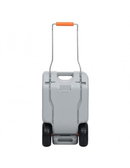 Serbatoio d'Acqua con Ruote per Campeggio 25 L Grigio