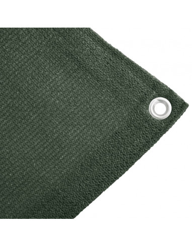 Tappeto da Tenda 400x700 cm Verde Scuro in HDPE