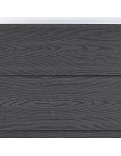 Set Pannello di Recinzione Grigio 526x186 cm in WPC