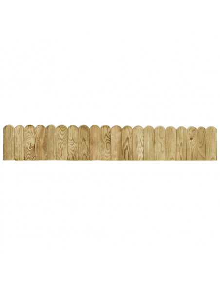 Rotolo di Bordura Verde 120 cm in Legno di Pino impregnato