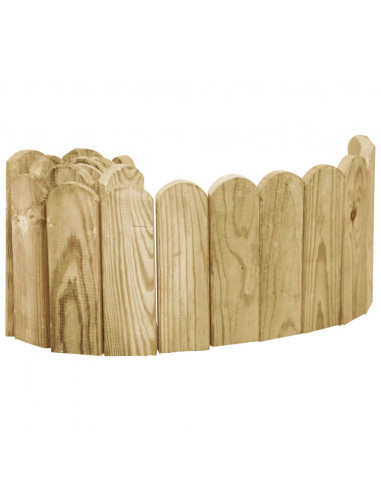 Rotolo di Bordura Verde 120 cm in Legno di Pino impregnato