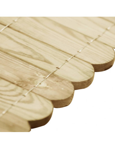 Rotolo di Bordura Verde 120 cm in Legno di Pino impregnato