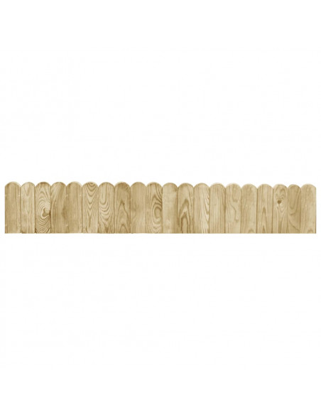 Rotoli di Bordura 2 pz 120 cm in Legno di Pino impregnato