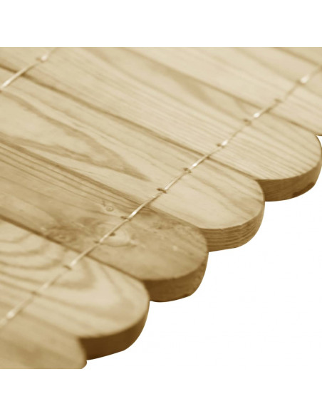 Rotoli di Bordura 2 pz 120 cm in Legno di Pino impregnato
