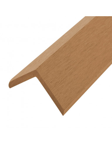 Profili Angolari per Bordi 5 pz in WPC 170 cm Color Teak