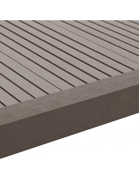 Profili Angolari per Bordi 5 pz in WPC 170 cm Marrone Scuro