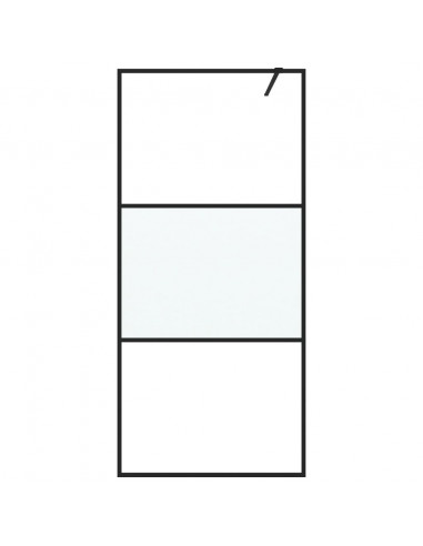 Parete Doccia Walk in 90x195 cm Vetro Semi Smerigliato ESG