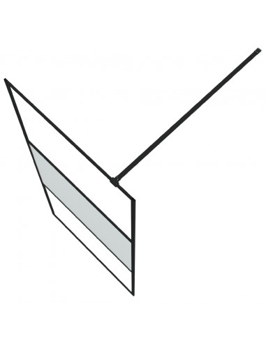 Parete Doccia Walk in 90x195 cm Vetro Semi Smerigliato ESG