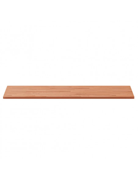 Piano Bagno 100x50x1,5 cm in Legno Massello di Faggio