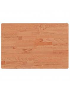 Piano Bagno 60x40x2,5 cm Legno Massello di Faggio