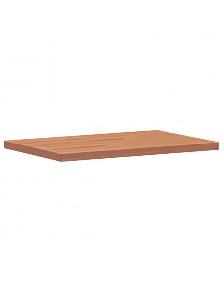 Piano Bagno 60x40x2,5 cm Legno Massello di Faggio