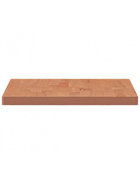 Piano Bagno 60x40x2,5 cm Legno Massello di Faggio