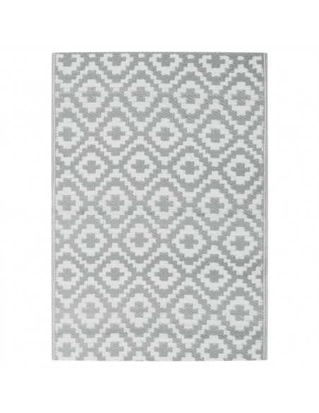 Tappeto da Esterni Grigio 140x200 cm in PP