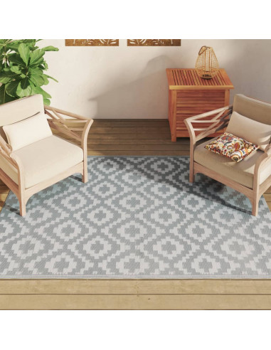 Tappeto da Esterni Grigio 140x200 cm in PP