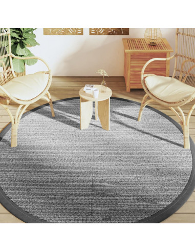 Tappeto da Esterno Grigio Ø200 cm in PP