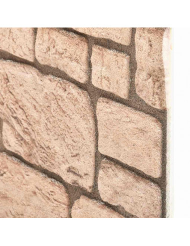 Pannelli Murali 3D con Design a Mattoni Beige 11 pz EPS