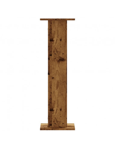 Supporti per Piante 2 pz Legno Vecchio 30x30x95 cm Truciolato