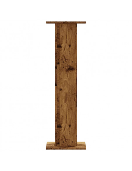 Supporti per Piante 2 pz Legno Vecchio 30x30x95 cm Truciolato