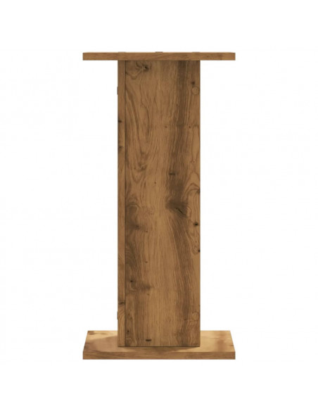 Supporti Piante 2 pz Rovere Artigianale 30x30x60 cm Truciolato