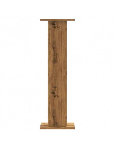 Supporti Piante 2 pz Rovere Artigianale 30x30x95 cm Truciolato