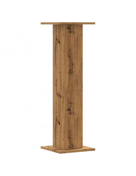 Supporti Piante 2 pz Rovere Artigianale 30x30x95 cm Truciolato