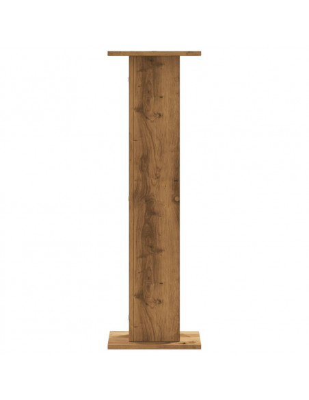 Supporti Piante 2 pz Rovere Artigianale 30x30x95 cm Truciolato
