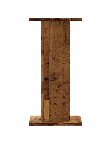 Supporti per Piante 2 pz Legno Vecchio 30x30x60 cm Truciolato
