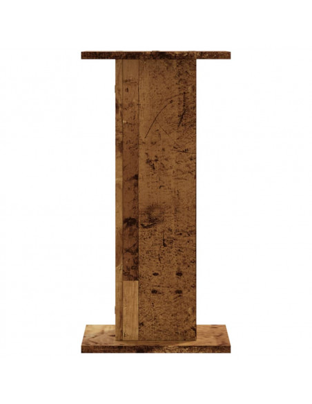 Supporti per Piante 2 pz Legno Vecchio 30x30x60 cm Truciolato
