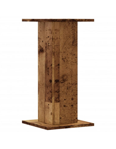 Supporti per Piante 2 pz Legno Vecchio 30x30x60 cm Truciolato