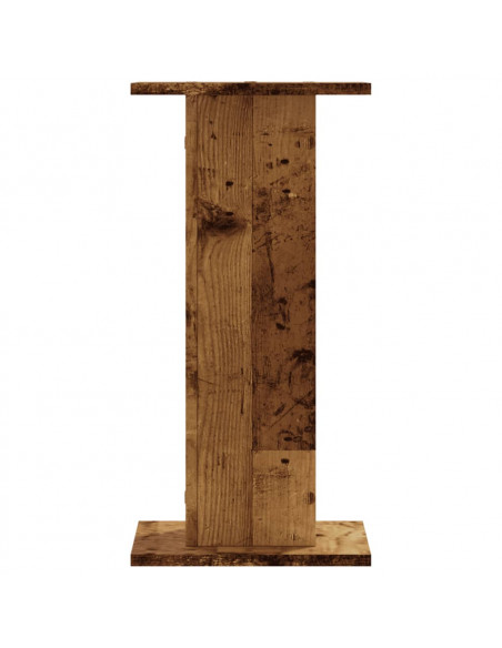 Supporti per Piante 2 pz Legno Vecchio 30x30x60 cm Truciolato