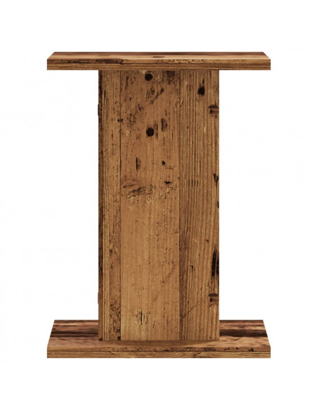 Supporti per Piante 2 pz Legno Vecchio 30x30x40 cm Truciolato