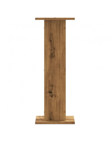 Supporti Piante 2 pz Rovere Artigianale 30x30x80 cm Truciolato