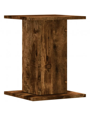 Supporti per Piante 2 pz Rovere Fumo 30x30x40 cm in Truciolato