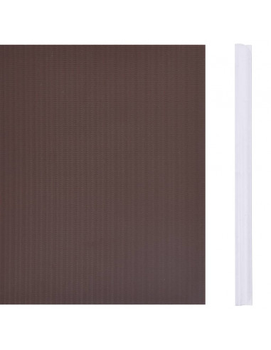 Recinzione Frangivento da Giardino PVC 35x0,19 m Marrone