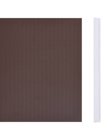 Recinzione Frangivento da Giardino PVC 70x0,19 m Marrone