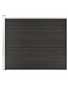 Pannello di Recinzione in WPC 175x146 cm Grigio 2