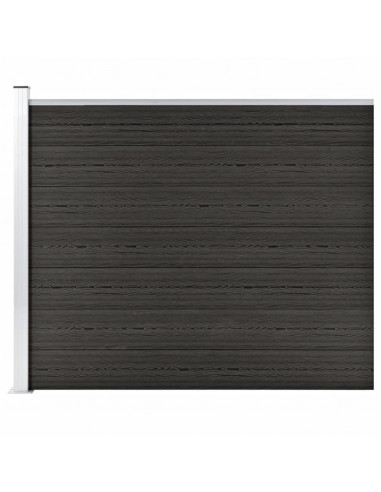 Pannello di Recinzione in WPC 175x146 cm Grigio