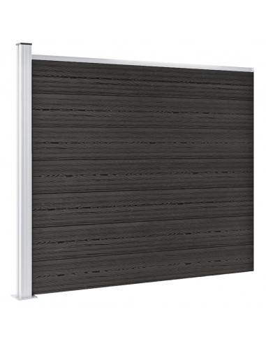 Pannello di Recinzione in WPC 175x146 cm Grigio
