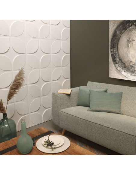 WallArt Pannelli a Parete 3D Sweeps 12 pz GA-WA06