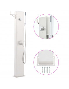 Rubinetteria per Doccia da Giardino 110 cm in Acciaio inox