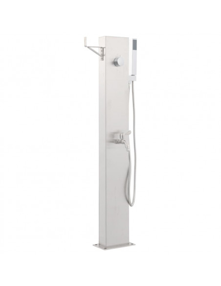 Rubinetteria per Doccia da Giardino 110 cm in Acciaio inox
