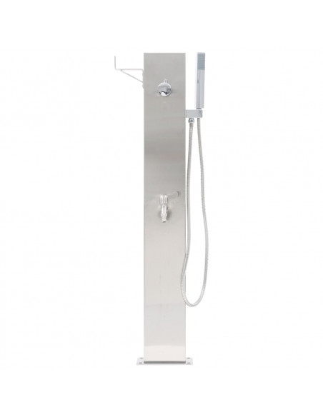 Rubinetteria per Doccia da Giardino 110 cm in Acciaio inox