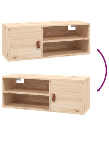 Pensili 2 pz 80x30x30 cm in Legno Massello di Pino