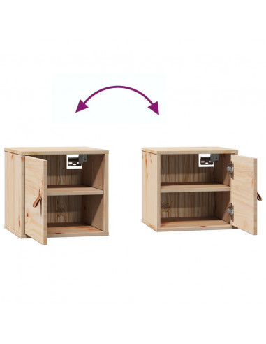 Pensili 2pz 31,5x30x30 cm in Legno Massello di Pino