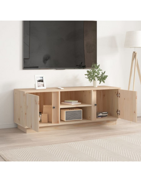 Mobile Porta TV 110x35x40,5 cm in Legno Massello di Pino