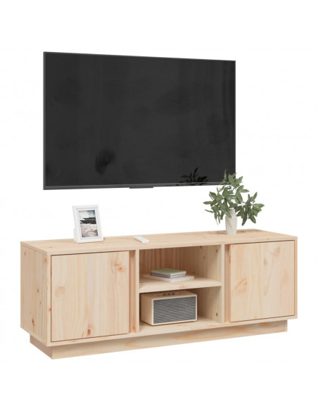 Mobile Porta TV 110x35x40,5 cm in Legno Massello di Pino