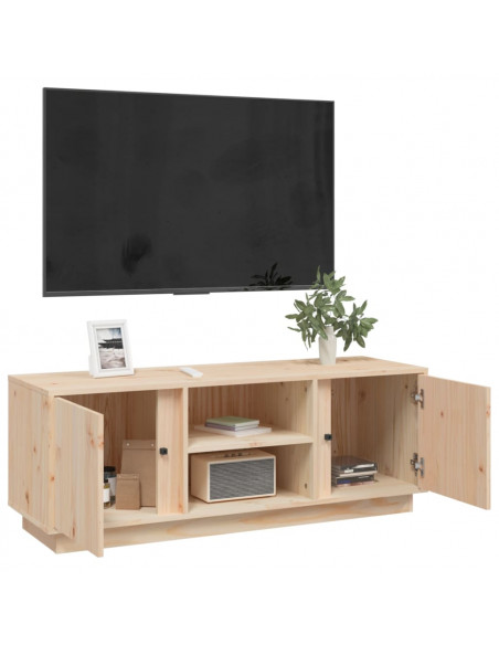 Mobile Porta TV 110x35x40,5 cm in Legno Massello di Pino