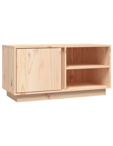 Mobile Porta TV 80x35x40,5 cm in Legno Massello di Pino