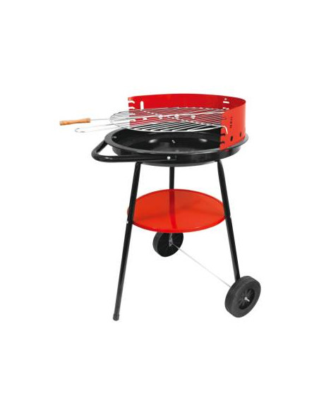 Fenner BBQ Barbecue 34385 Tondo con ruote 45x73cm