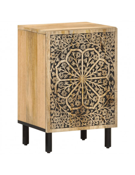 Set Mobili da Bagno 4 pz in Legno Massello di Mango